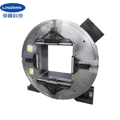 LINGMAN Beut 大口径中空 640mm レーザーロータリー フロントチャック 25KN クランプ力 パイプ切断機用