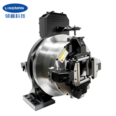 LINGMAN フルストローク複動空気圧チャック – 最大 130mm のパイプチューブ用の高精度同期クランプ